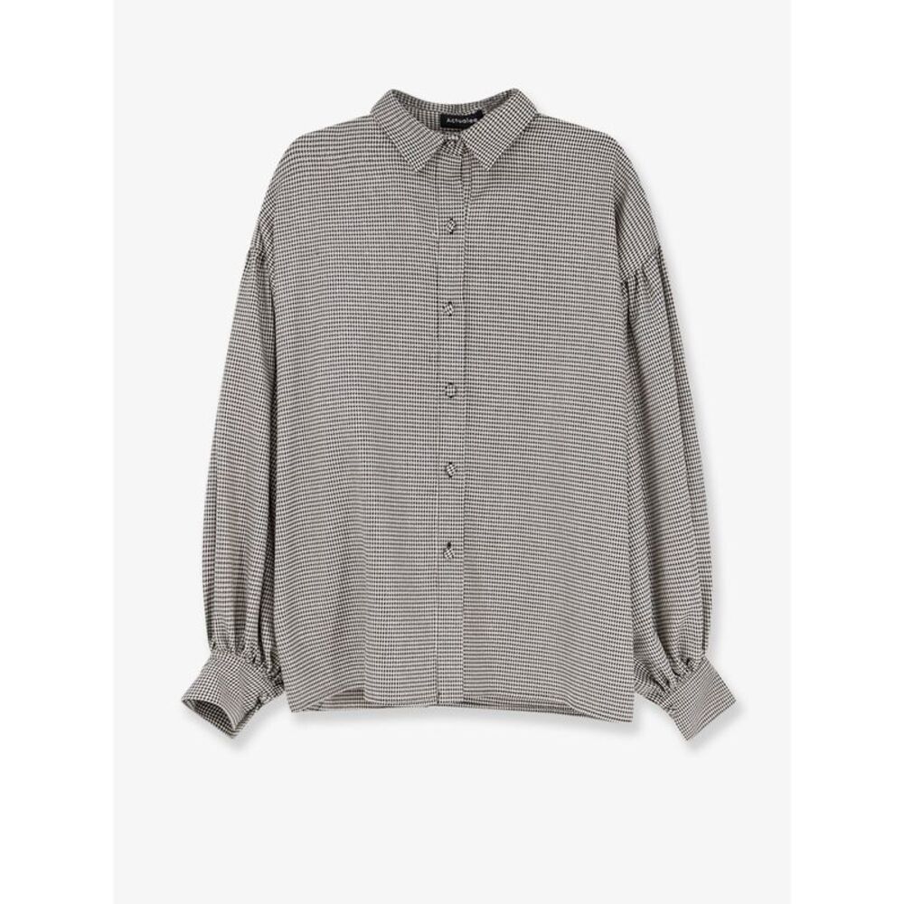 Actualee Women Pied-De-Poule Shirt With Lurex Effect